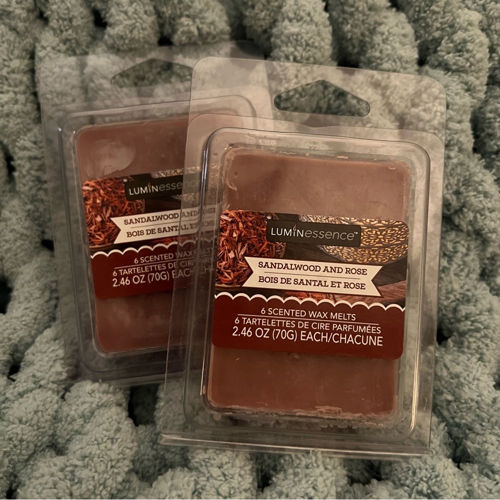 Luminessence Sandalwood & Rose Scented Wax Melts - Brown